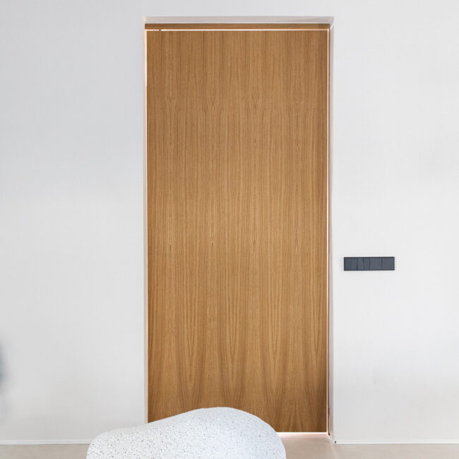 puerta corredera de diseño en madera